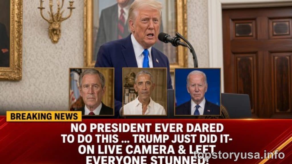 No President Ever Tried This. Trump Just Did — On Live Camera - STORY USA