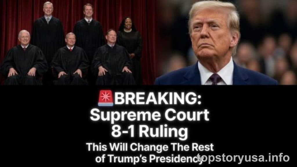 TRUMP STUNNED! — SUPREME COURT RULES 8-1 THAT HE CAN… SHOCKING RULING SENDS WAVES THROUGH WASHINGTON! - STORY USA
