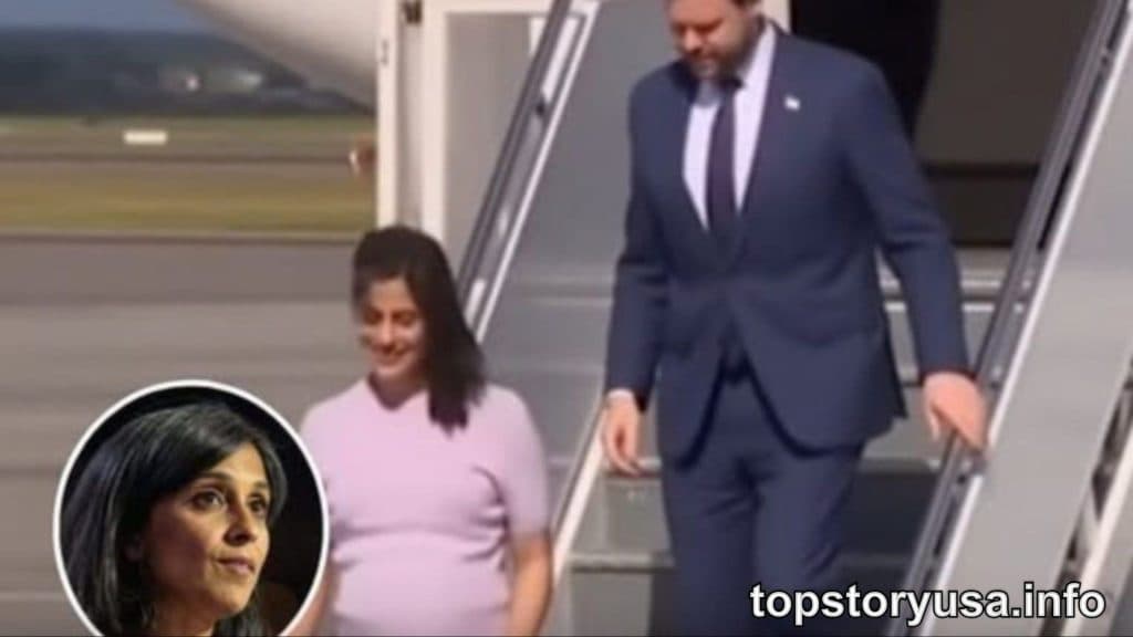 Video of JD Vance and his wife getting off plane goes viral after viewers spot odd detail… - STORY USA