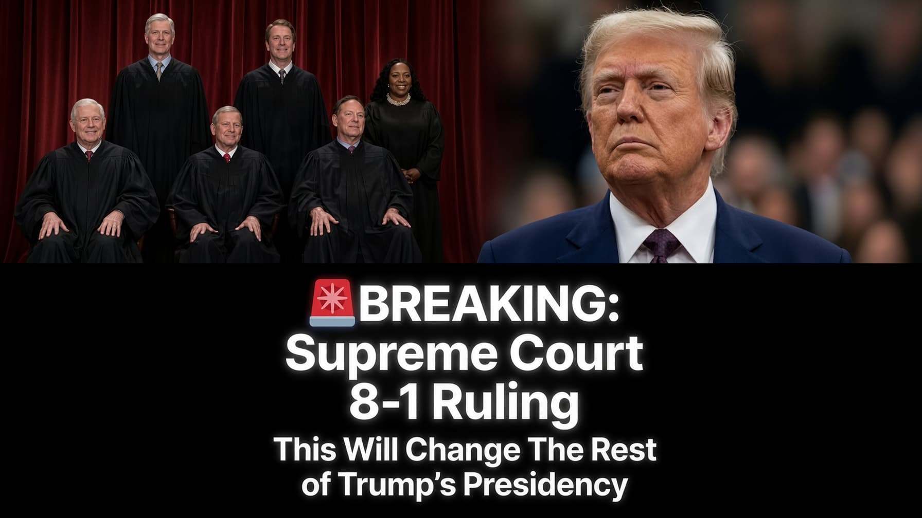🚨TRUMP STUNNED! — SUPREME COURT RULES 8-1 THAT HE CAN… SHOCKING RULING SENDS WAVES THROUGH WASHINGTON! - kbcfreshdaily.com