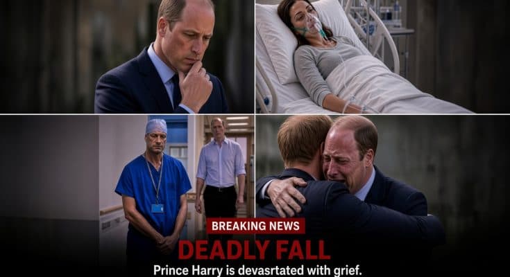 DEADLY FALL Prince Harry is devastated with grief. With heavy hearts, we announce the passing
