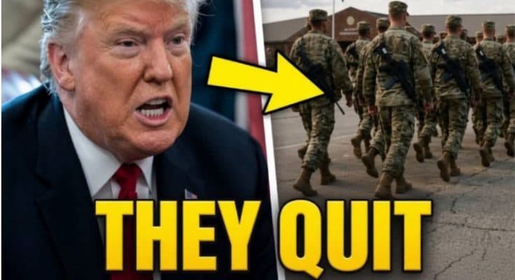 TRUMP LOSES 9,000 SOLDIERS AT 4AM! — The Mass Military WALKOUT That Stuns Pentagon!